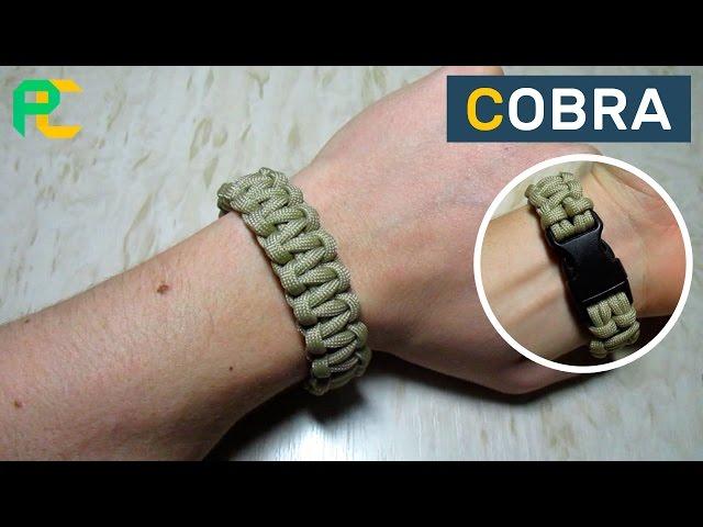 Paracord Bracelet Cobra with buckle