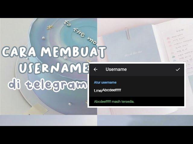 cara membuat username di telegram