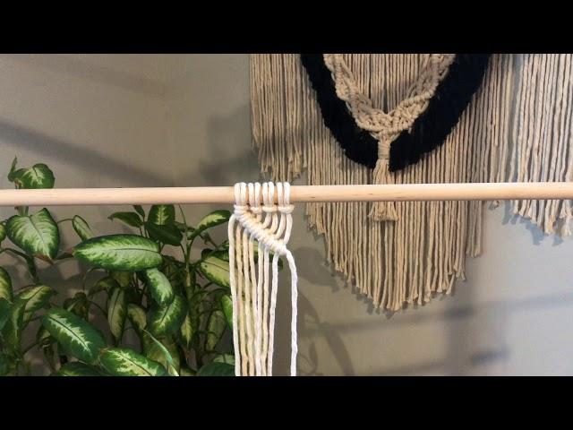 Learn to Macrame, The Half Hitch Knot