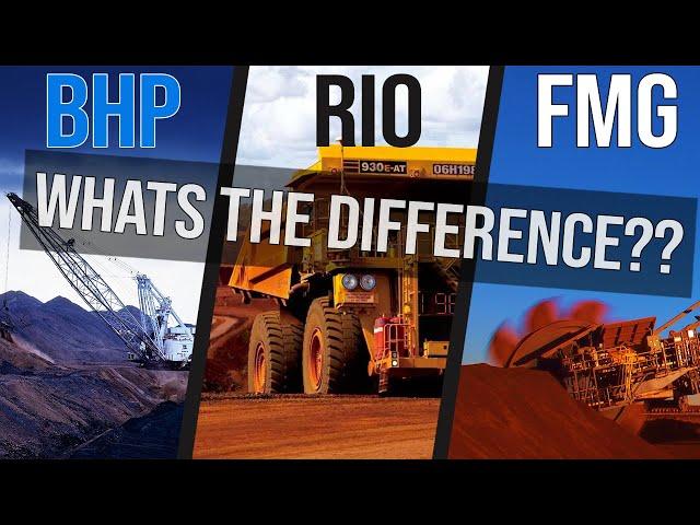 What's The Difference between Mining Companies BHP RIO FMG | ASX Review