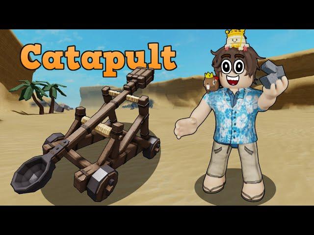  The new CATAPULT UPDATE in the SURVIVAL GAME robox!