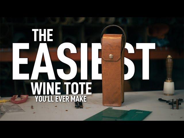 Make a Leather Wine Tote and Learn a Brilliant 3-Piece Gusset Design