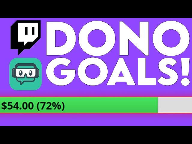  Add Donation Goals To Your Stream // Streamlabs Online