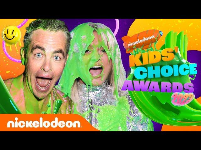 Every Celebrity SLIMING at the 2023 KCAs ft. Charli D'Amelio, Chris Pine, & More! 