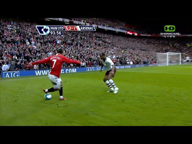 Cristiano Ronaldo Vs Arsenal ● English Commentary ● EPL - Home HD 720p (13/04/2008)