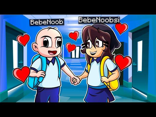 ¡BEBE NOOB y BEBE NOOBSI SON PAREJA!  EN LA ESCUELA