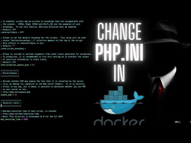 How to change docker php.ini and change php memory size in docker