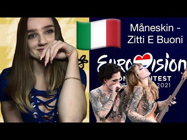 Måneskin - Zitti E Buoni - Евровидение 2021 - Реакция - Италия - Reaction - Eurovision 2021