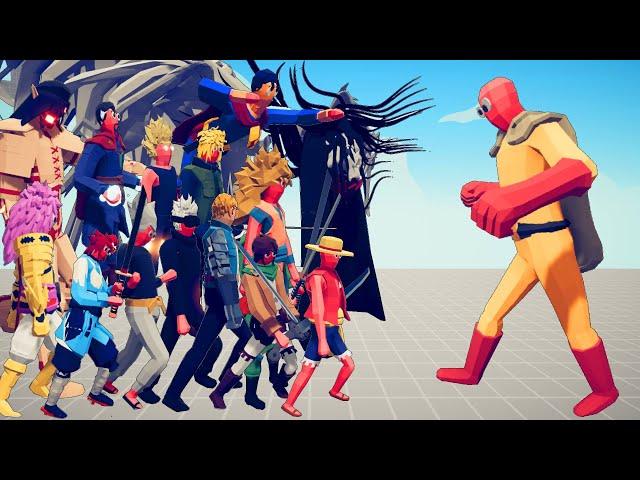 SAITAMA VS EVERY ANIME UNIT | TABS - Totally Accurate Battle Simulator