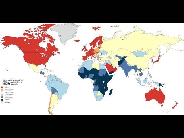 Countries by projected GDP (PPP) per capita in 2021 in USDs (IMF forecast)