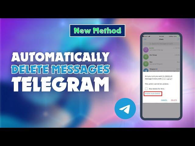 How to Automatically Delete Messages on Telegram    @skillswave