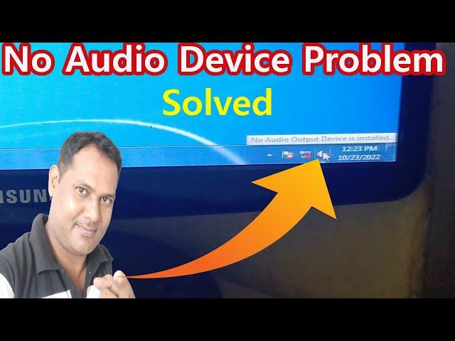 No Audio Output Device Is Installed || How To Fix No Audio Device Install