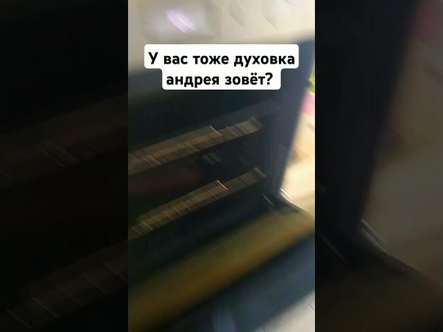 У вас тоже духовка андрея зовëт?