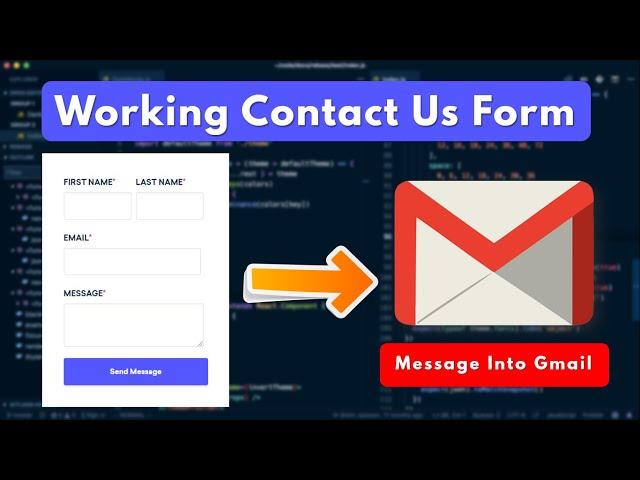 Working Contact Form Php | Php contact form to Gmail | Create Php contact form | Php Tutorial