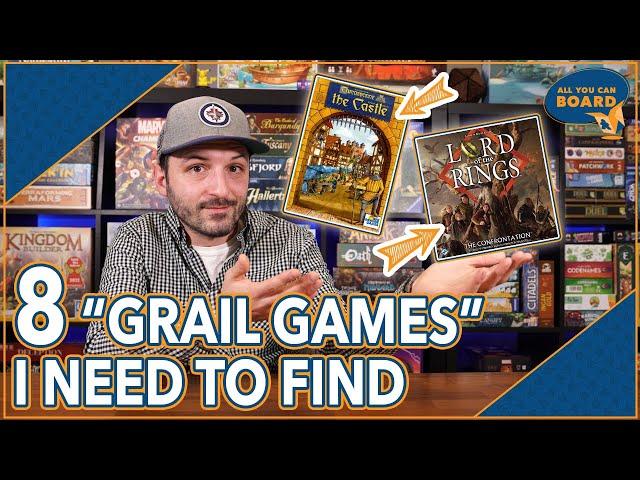 My 8 Most Wanted Grail Games | Out of Print and Tough to Find