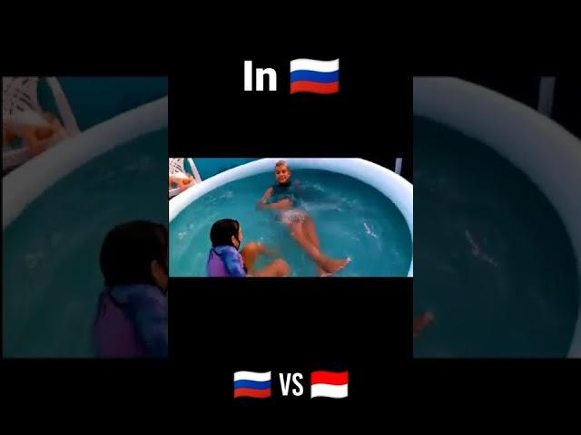 Bocil Rusia Mandi  Vs Bocil Indonesia Mandi  #shorts #indonesia #russia #bocilygmain