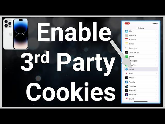 How To Allow Third Party Cookies On iPhone