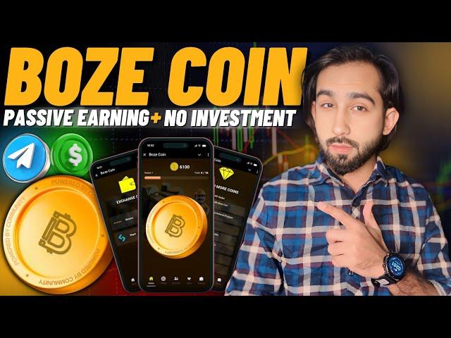  Boze Coin Telegram Revenue Sharing & Passive Earning – No Investment Required! 