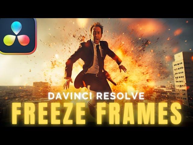 How to FREEZE FRAME of a video | Davinci Resolve 19 Tutorial