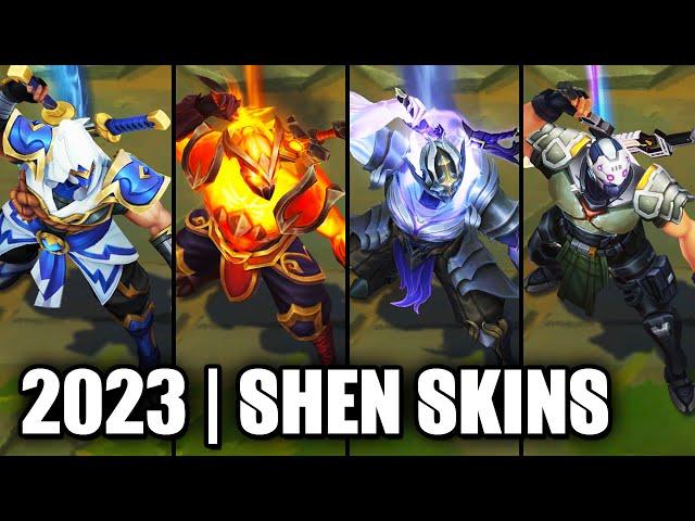 ALL SHEN SKINS SPOTLIGHT 2023 | League of Legends