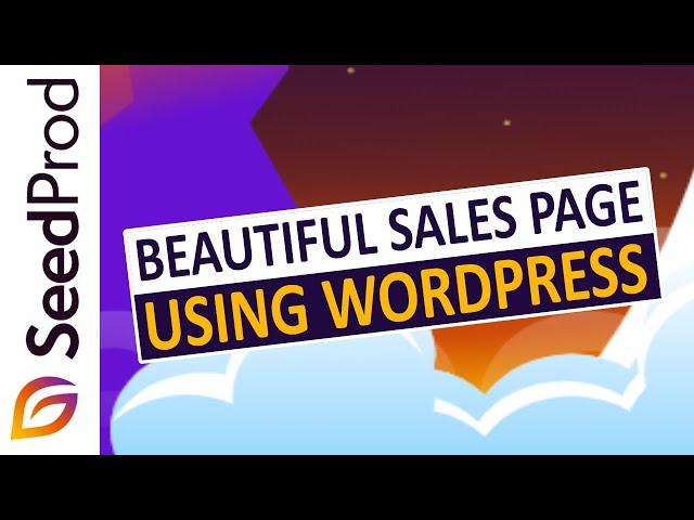 How to Make a Sales Page in WordPress