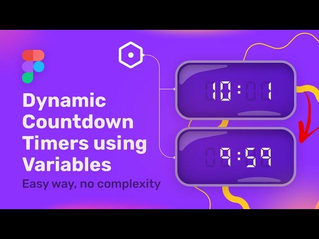 Craft Dynamic Countdown Timers in Figma! Variables Hack No Coding!