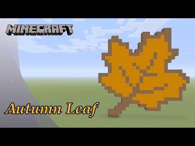 Minecraft: Pixel Art Tutorial: Autumn Leaf