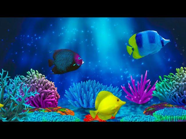 Baby Lullaby. Soothing fishes.Calming Undersea Animation. Aquarium  