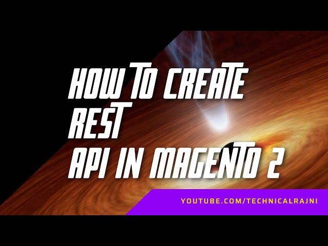 How to create rest api in magento 2