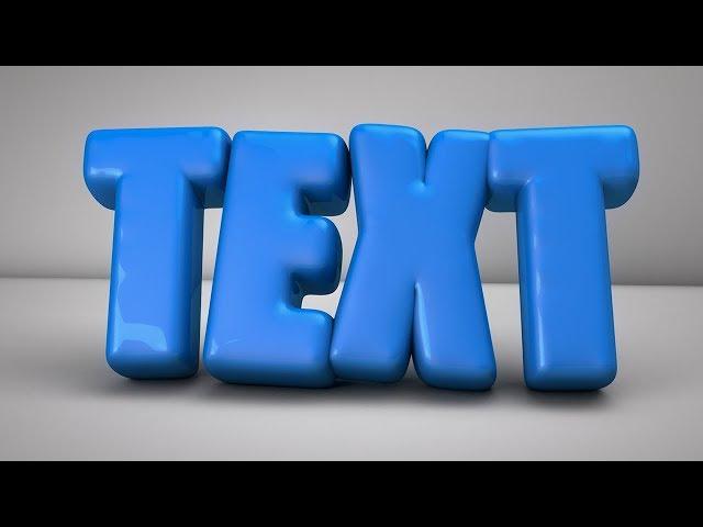 КАК СДЕЛАТЬ КРАСИВЫЙ 3D ТЕКСТ (BUBBLE TEXT) | CINEMA 4D