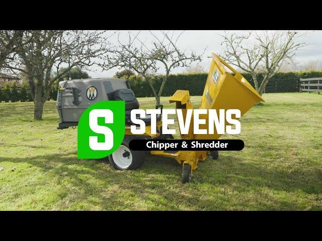 STEVENS 1431 W Chipper & Shredder - In Action