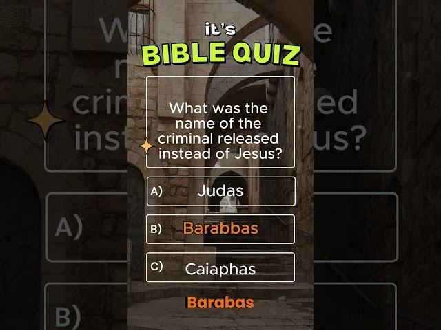 Bible Quiz, can you get 6/6? q14 #quiz #quiztime #quizchallenge #biblequiz #shorts