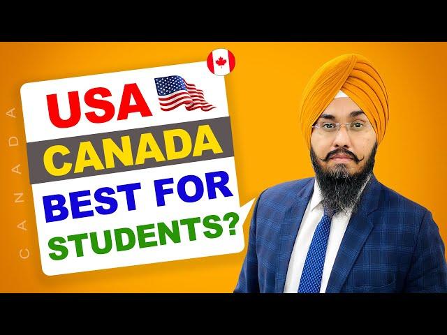 USA   CANADA BEST FOR STUDENTS ? | STUDY VISA UPDATES 2024 | USA CANADA UK