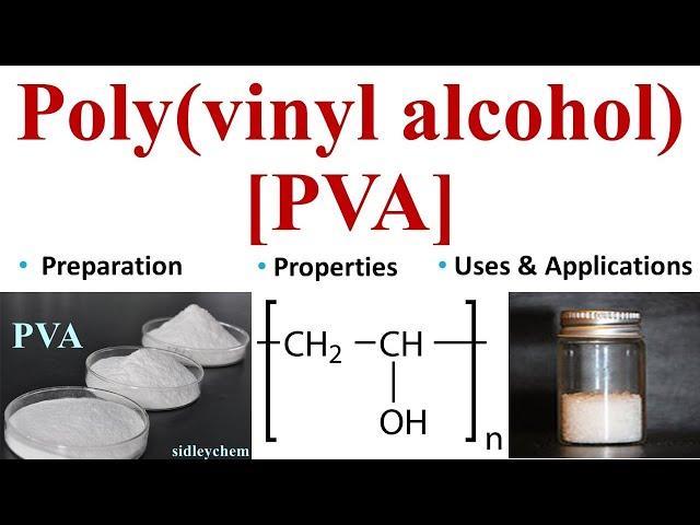 Poly(vinyl alcohol) || PVA || Some important Polymers || UG PaathShaala #polyvinylalcohol #PVA