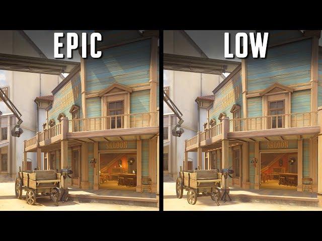 Overwatch - Graphics Comparison | Epic vs Low