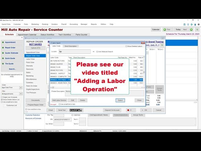 MaxxTraxx | Start A New Repair Order (Quick Start)