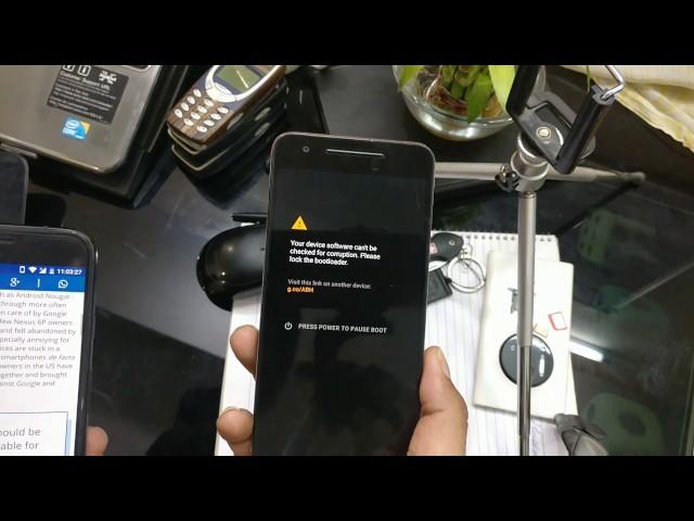 Nexus 6p Bootloop Demo (Possible Fixes)