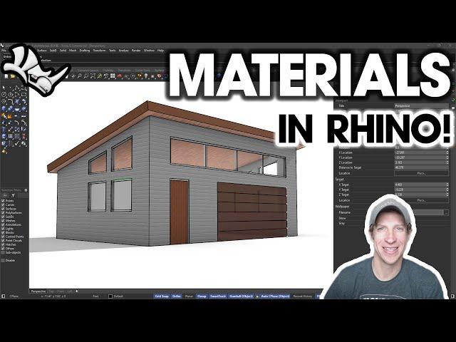 Getting Started with Rhino 3D Part 5 - Adding MATERIALS!