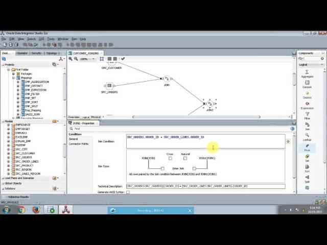 ORACLE DATA INTEGRATOR  12C Joins with example