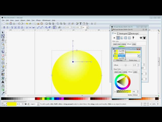 Introduction to Radial Gradients in Inkscape