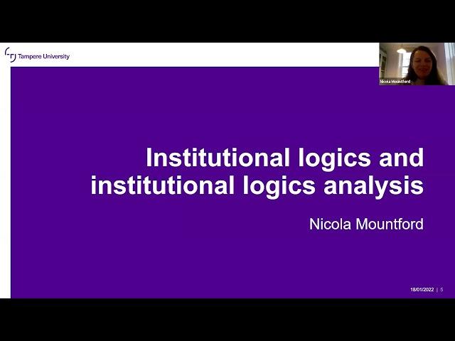 Institutional logics analysis in higher education research