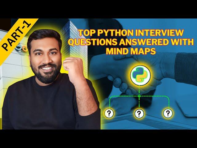 Top Python Interview Questions Answered with Mind Maps Part 1 || Python Interview Prep Guide