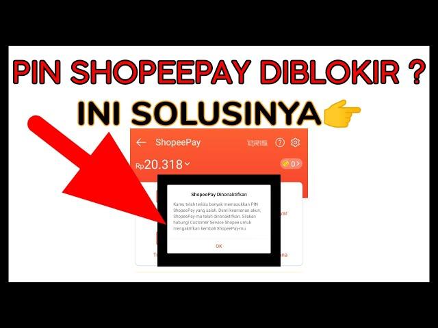 Cara mengatasi PIN SHOPEEPAY diblokir, pin shopeepay terblokir, pin shopeepay dinonaktifkan