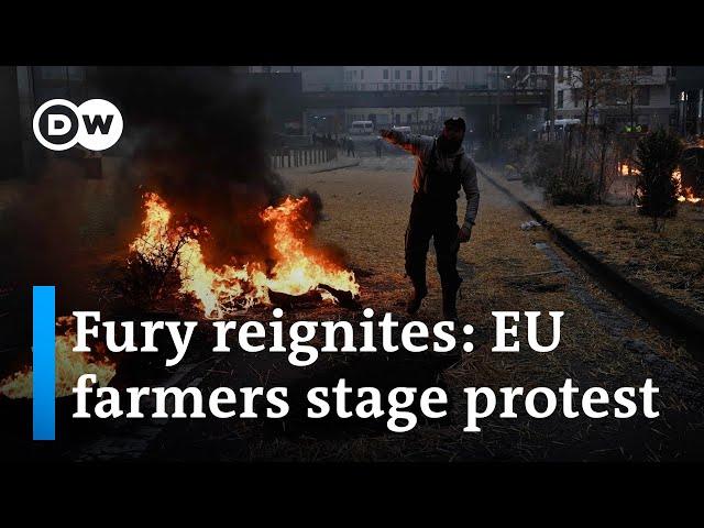 Tractors to the barricades: Farmers return to Brussels in fresh protest