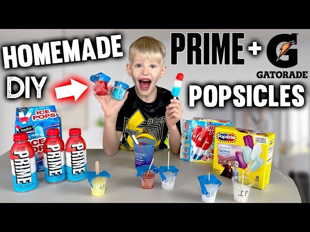 DIY Homemade Popsicles PRIME Gatorade Powerade