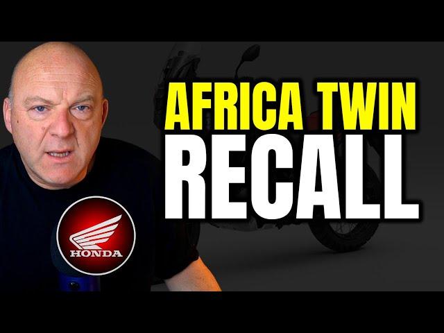 Honda Africa Twin Recall | What Is Going On CRF1100?