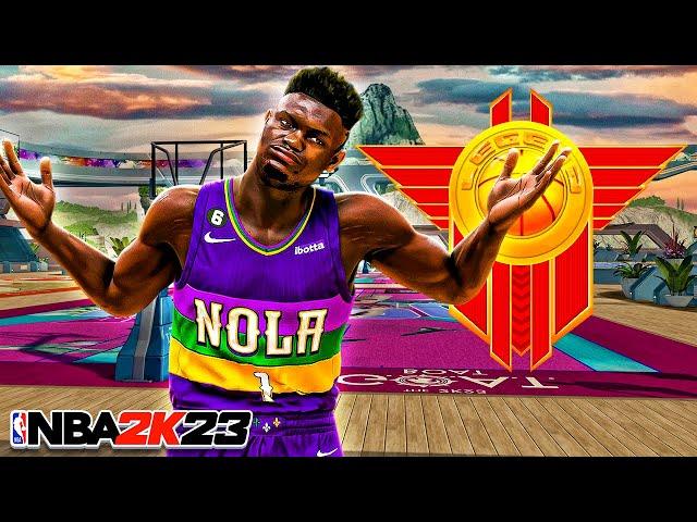 LEGEND ZION WILLIAMSON BUILD + 100 DRIVING DUNK and HOF POSTERIZER BADGE (NBA 2K23)