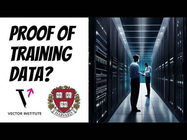 Can we verify training data?