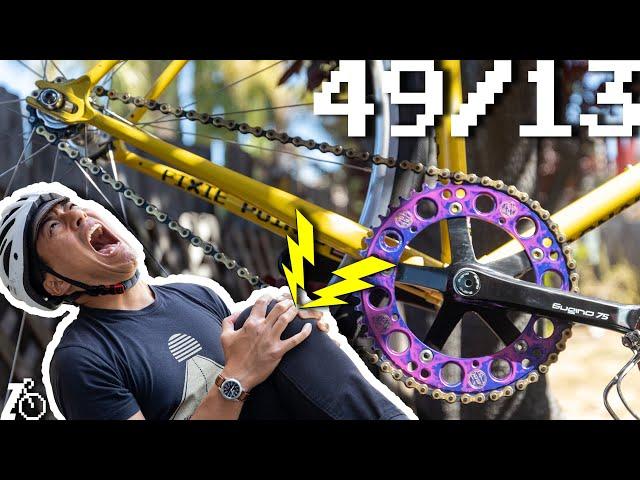 Are Big Fixed Gear Ratios Actually Faster?