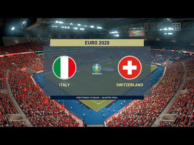 FIFA 21 | Italy 2 - 1 Switzerland | UEFA Euro 2020 Quarter Final